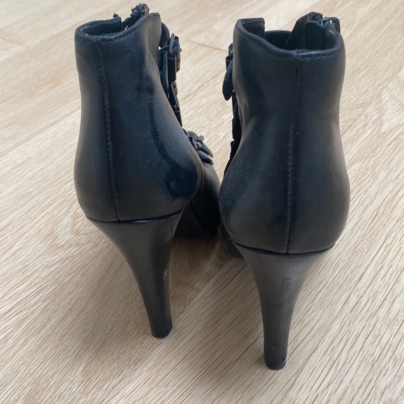 Barely worn ash open toe buckle bootie - Picture 3 of 3